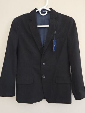 NWT Izod Black Kids Two-Button Suit & Pants, Size 12